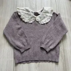 ZARA 薄紫色 ニットセーター 2-3歳 98cm