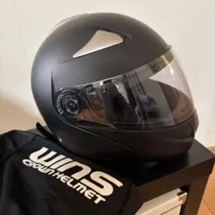 WINS CROWN HELMET マットブラック袋付きジェットヘルメットのサムネイル