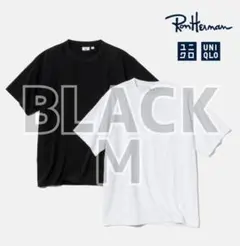 【二子玉川高島屋限定】ロンハーマン×ユニクロ　コラボTシャツ　黒　size:M