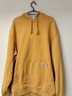 カーハート アームロゴ パーカー フーディー イエロー ビッグサイズ XL