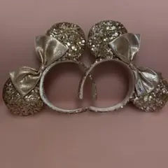 東京ディズニーリゾート ミニーマウス スパンコール カチューシャ ピンクゴールド