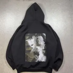 HARE パーカー 黒 バックプリント オーバーサイズ スウェット フーディのサムネイル
