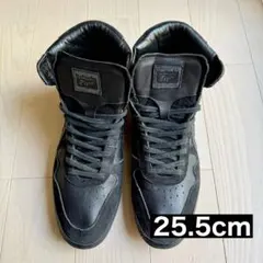 【レア】オニツカタイガー 日本製 ハイカット レザー 25.5cm 黒スニーカー