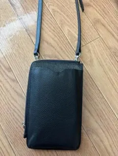 Pid スマホショルダー、ネックウォレット 牛革 レザー 新品 未使用 