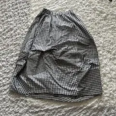 週末saIe【美品】センソユニコ芽風/ギンガムチェックシボ/バルーンスカート 週末saIe【美品】センソユニコ芽風/ギンガムチェックシボ/バルーン