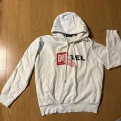 ディーゼル　パーカー　白