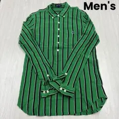 【美品】PEARLY GATES メンズ ストライプ シャツ M