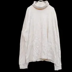 Talbots ホワイト タートルネック 長袖 カットソー タルボット 無地