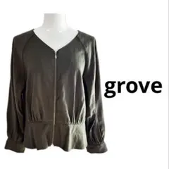 【美品】 grove グローブ ジャケット 薄手 アウター 羽織