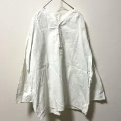 ロシア軍スリーピングシャツ【2】ヘンリーネック　バンドカラーミリタリー　コットン