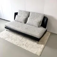 ayustat様専用】アルモニアモダンデザイン 2人掛けソファ グレー