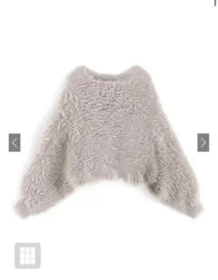 フェザーニットショート丈トップス[kz322]