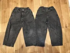 2本セット! GU バレルレッグジーンズ