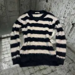 .*y2k ギャル ストライプ 長袖ニット セーター グランジ ミサミサ .*