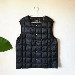TAION　タイオン　体温　ダウンベスト　ブラック　Ｌ