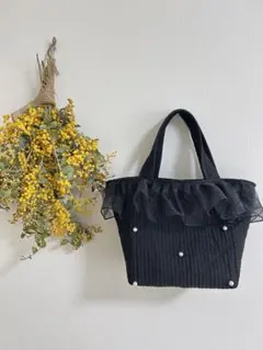 ☆新品☆ ヌビバッグ スカラップ 黒パール付 - メルカリ