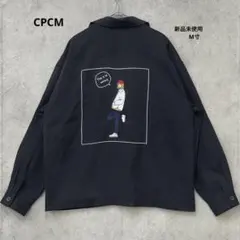 【新品未使用】CPCM バックプリントジャケット ブラック M寸 ブルゾン