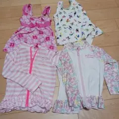 水着・ラッシュガード4点セット　100センチ