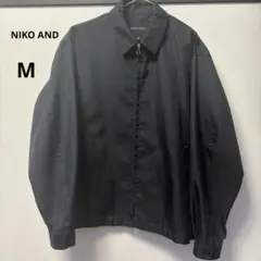 NIKO ANDブラック ジップブルゾン