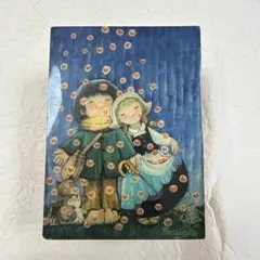 イギリス 木製積み木パズル 6面絵柄 木箱 アンティーク 骨董 英国製 イギリス 木製積み木パズル 6面絵柄 木箱 アンティーク 骨董 英国製