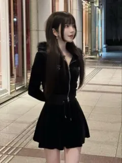 【値下げ中】ダーリッチ ウィンターベロアスカートセットアップ