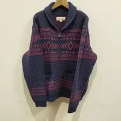 Flat Head 日本製 ノルディック ジップアップ セーターのサムネイル