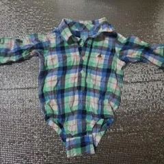 babyGap チェック柄ロンパース 6-12ヶ月