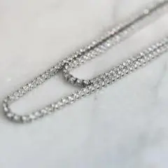 テニスネックレス3mmCZダイヤ 50cm,60cm,2本セット