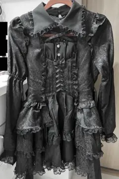 L*Y様 ozz☆ozz on☆セーラー襟薔薇刺繍ワンピース☆黒☆ゴスロリ