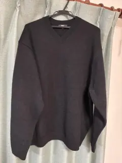 ユニクロC リラックスVネックセーター XXL ブラック