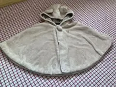 ミキハウス　くま耳ポンチョ