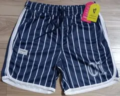 Zumba ストライプショートパンツ ネイビー　Mサイズ