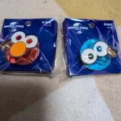 ユニバ　USJ　リング　セサミストリート　エルモ　クッキーモンスター