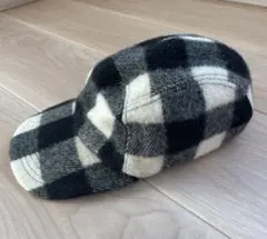 アニエスベーブロックチェックキャップUSEDサイズM