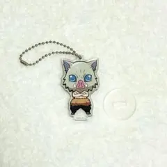 鬼滅の刃 カプセルトイ ここみえ アクリルフィギュア キーホルダー 嘴平 伊之助