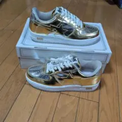 Bape 紫 スニーカー ダイヤモンド風装飾 - メルカリ
