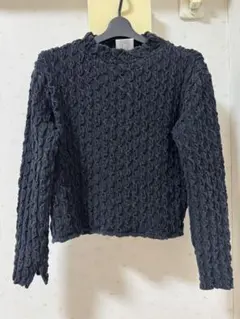 Caph シャーリング　ジャガード　ハイネック　プルオーバー　カーフ