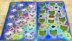 平成レトロ シール 2枚セット 平成女児