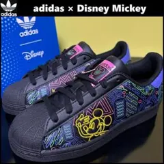 23.5cm アディダス × ディズニー ミッキー スニーカー 黒 IF1269