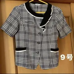 オーバーブラウス事務服 11号 セロリー Selery 上下セット 週末お 