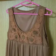 ROPE picnic シフォンワンピース　ブラウン