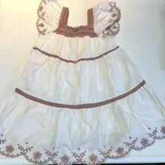 ZARA 花柄刺繍ワンピース 100cm