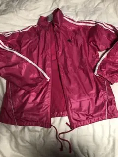 お値下げ　adidas CLIMAPROOF ピンク ウィンドブレーカーＬサイズ