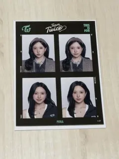 TWICE MINA 証明写真ステッカー