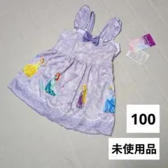 【100cm】ディズニー プリンセス　水着　ワンピース　フリル プール 水遊び