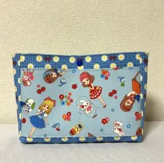 バッグインバッグ・レトロガール・ブルー系