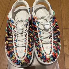 KEEN スポーツサンダル ホワイト/マルチカラー