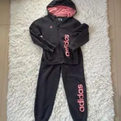 adidas スウェットジャージフード付き 140サイズ