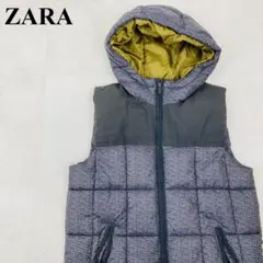 ZARA キッズ ダウンベスト グレー 140 1242-B