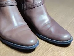 ブラウンレザー ロングブーツ